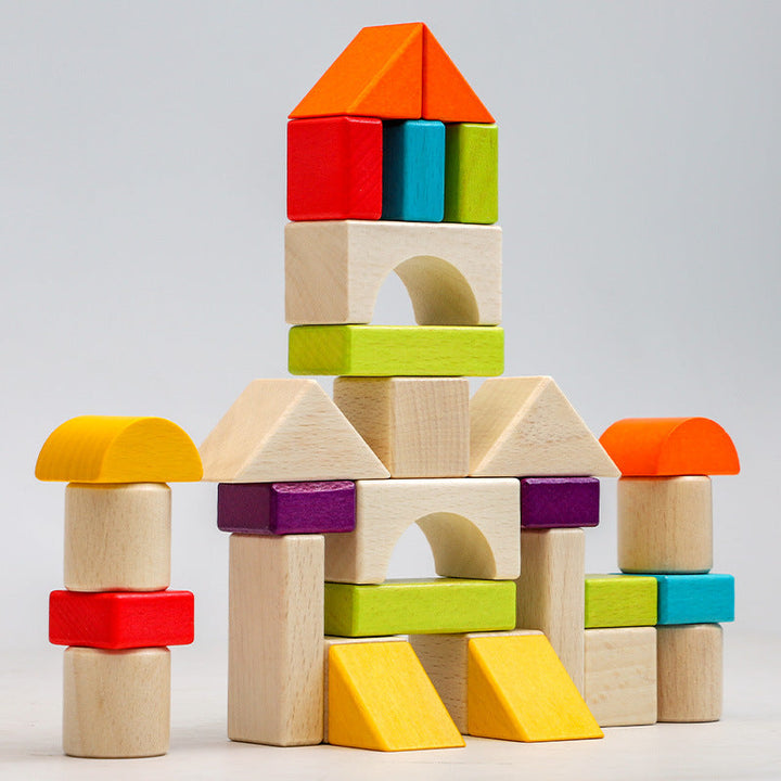 Wooden Building Blocks for Creative Early Learning Play