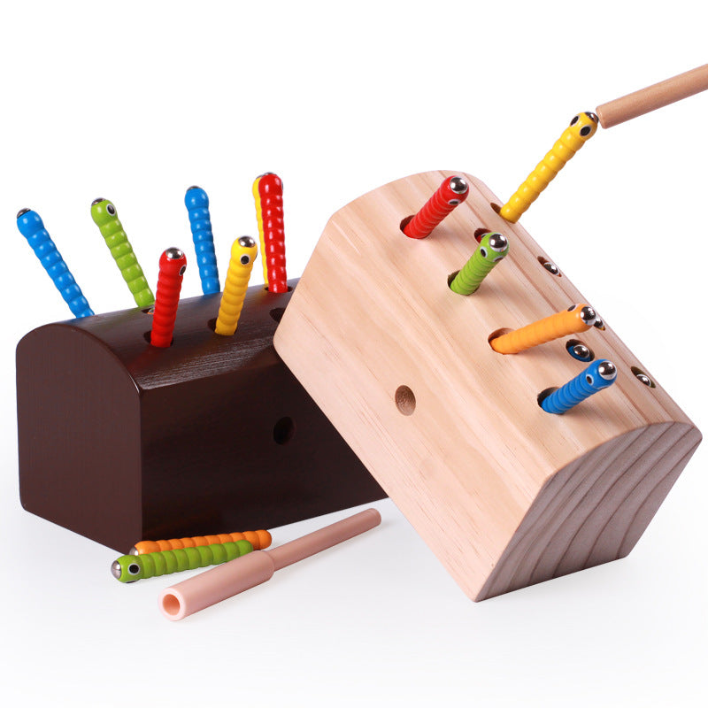 Wooden Bug Catch Game for Fine-Motor Skills & Play
