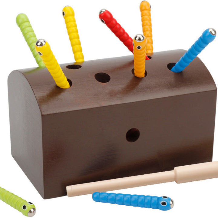 Wooden Bug Catch Game for Fine-Motor Skills & Play