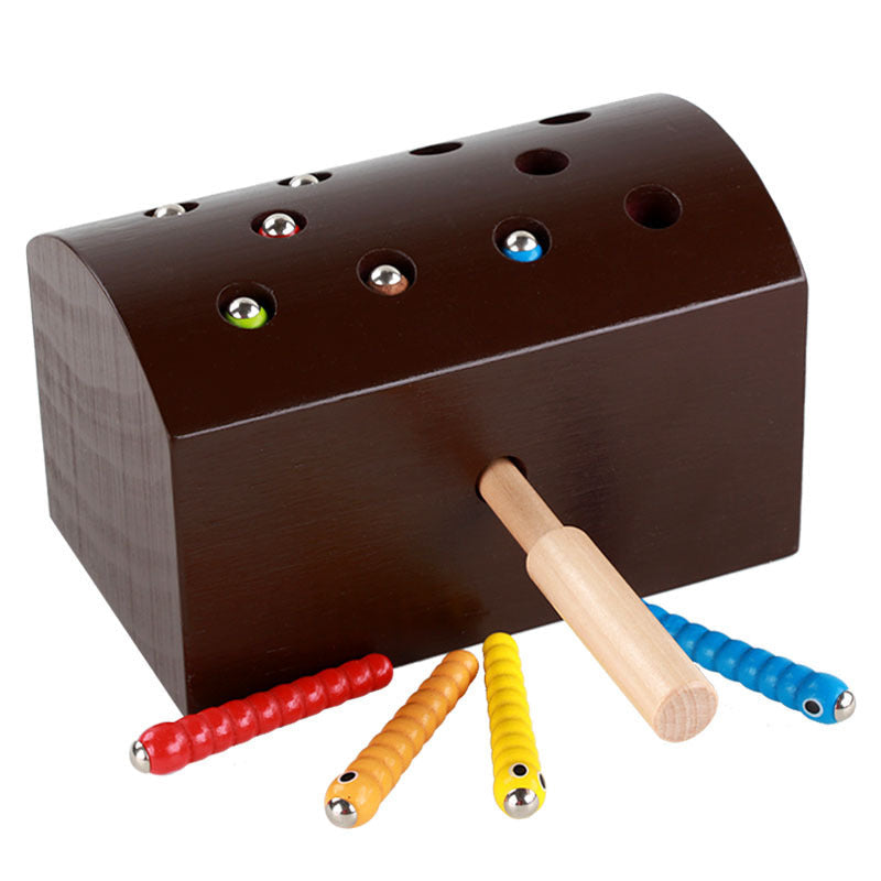 Wooden Bug Catch Game for Fine-Motor Skills & Play