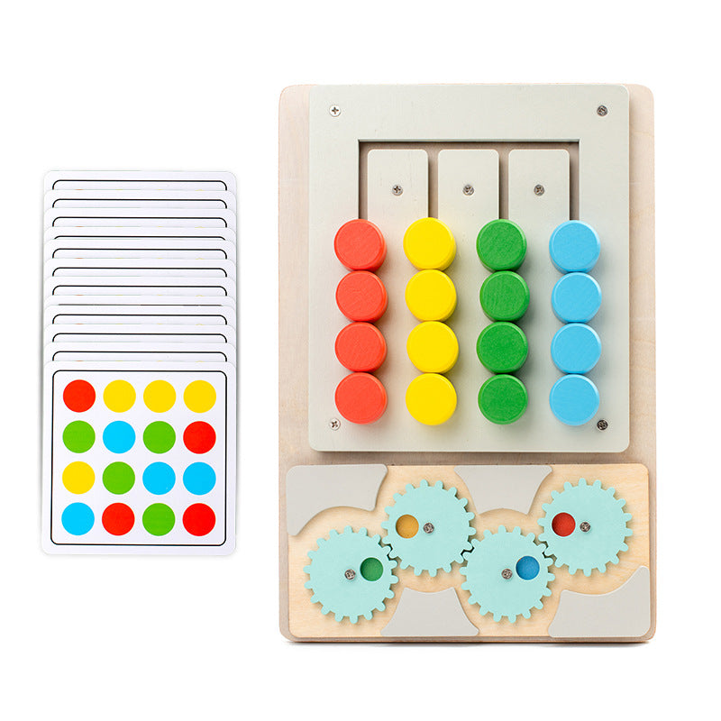 Wooden Color Matching Puzzle Toy for Fine Motor Skills