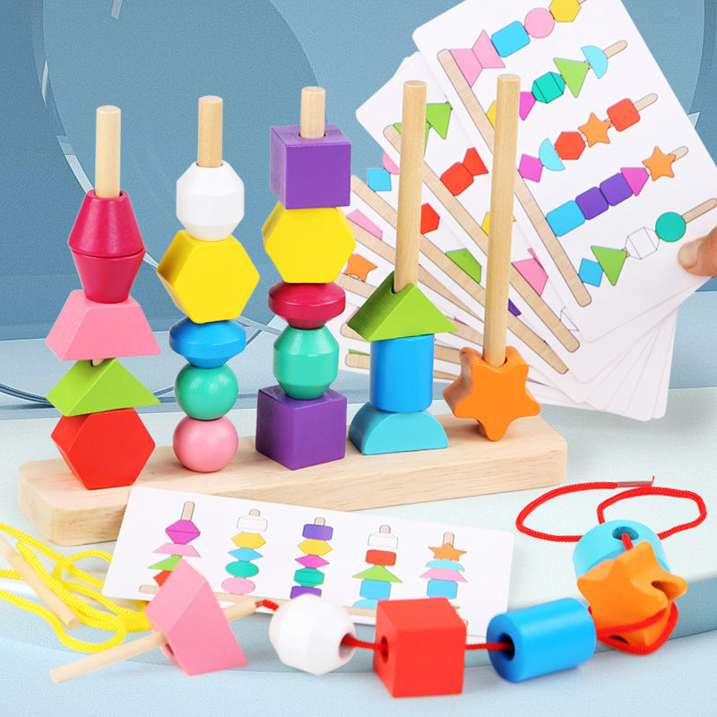 Wooden Puzzle Toy for Fine Motor Learning and Play