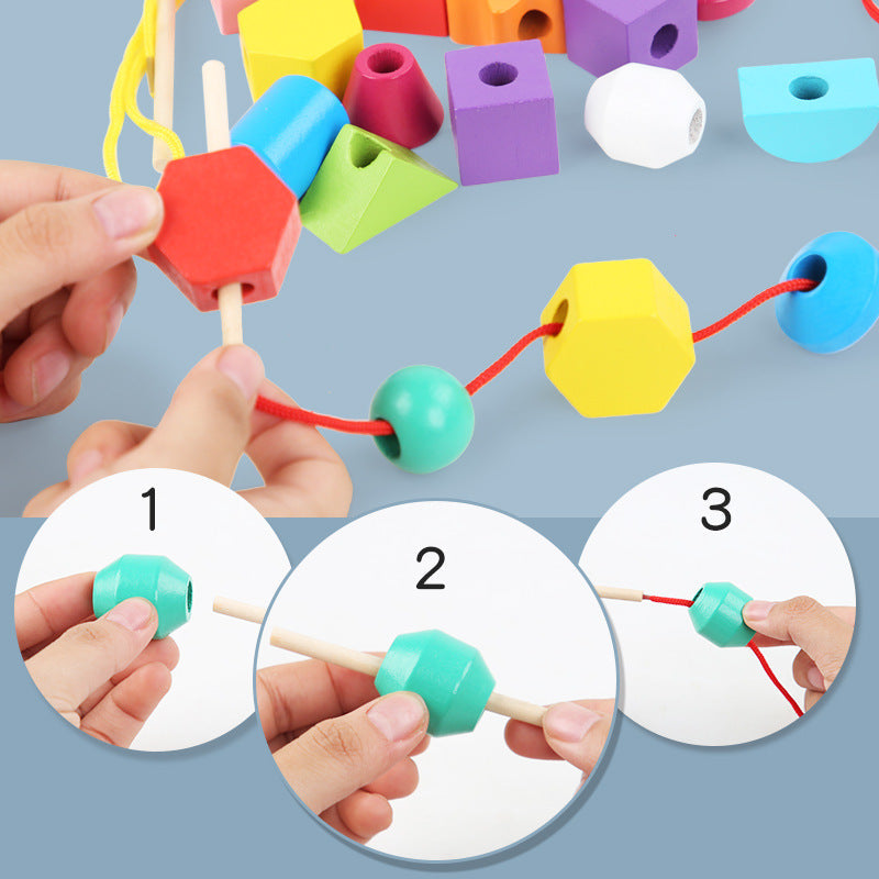 Wooden Puzzle Toy for Fine Motor Learning and Play