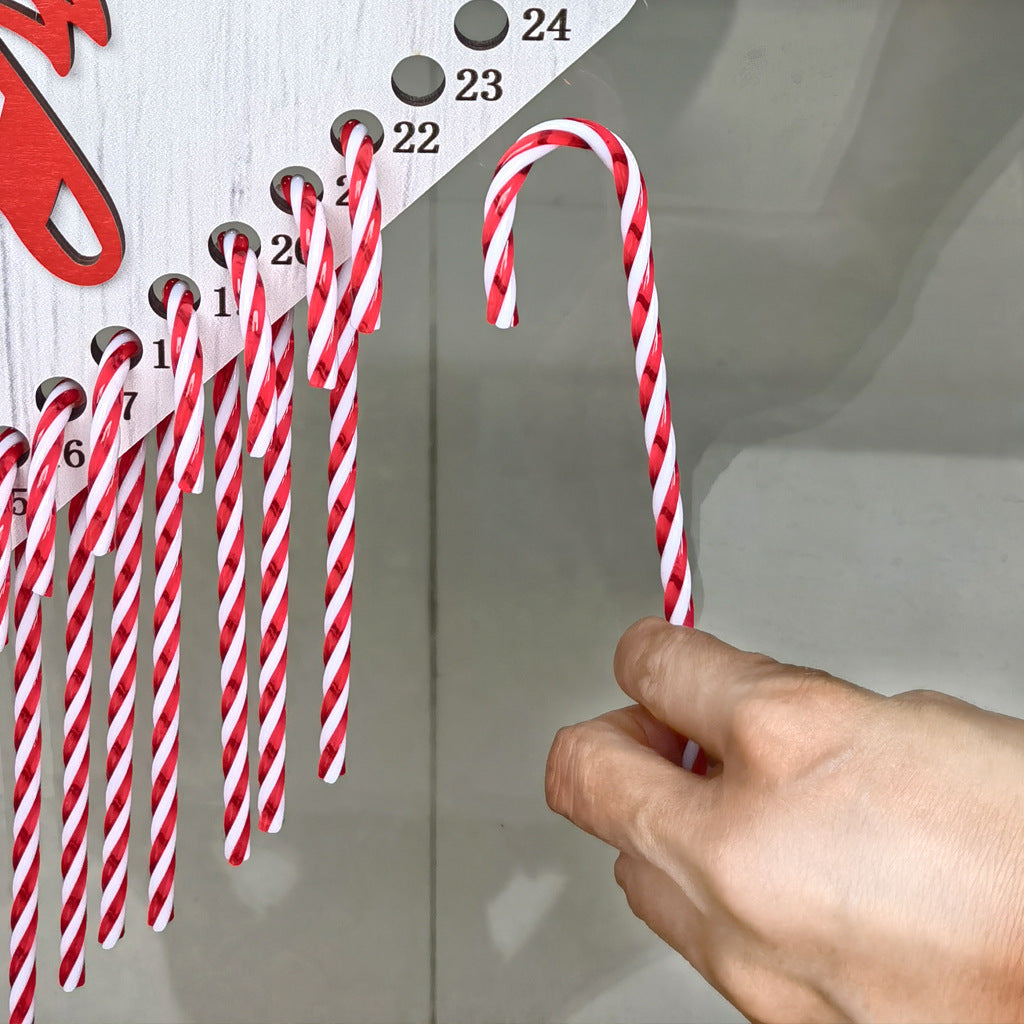 Wooden Christmas Countdown Advent Calendar Decoration