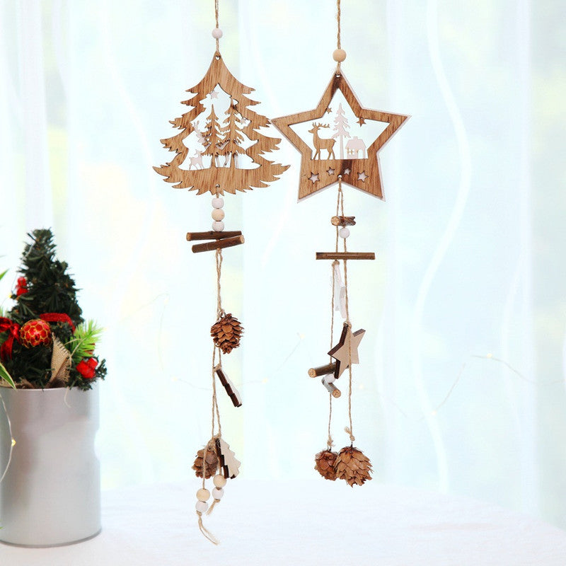 Wooden Christmas Ornaments for Cozy Rustic Home Decor