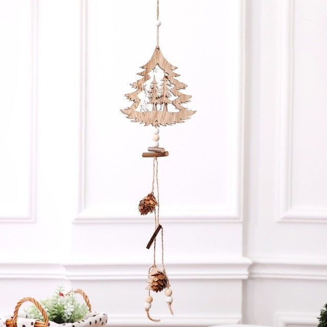 Wooden Christmas Ornaments for Cozy Rustic Home Decor