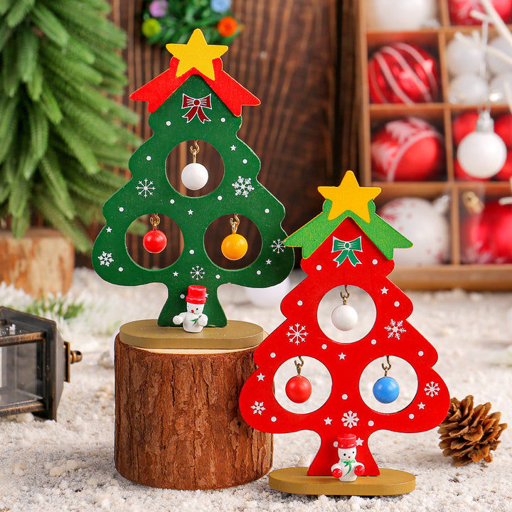 Wooden Christmas Tree Ornament for Kids DIY Holiday Fun