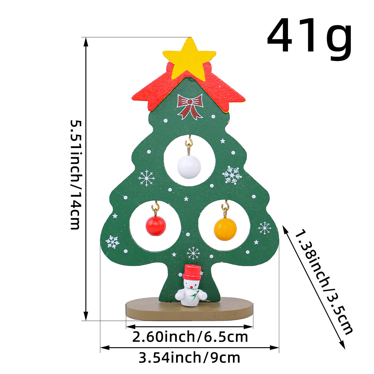 Wooden Christmas Tree Ornament for Kids DIY Holiday Fun