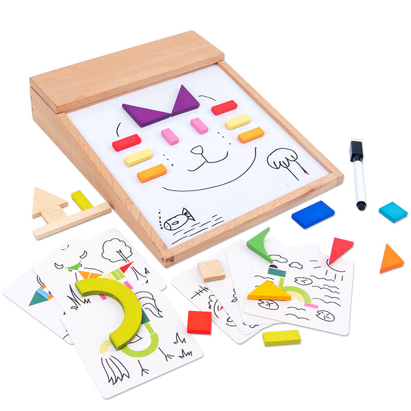 Magnetic Drawing Board & Puzzle Toy for Creative Play