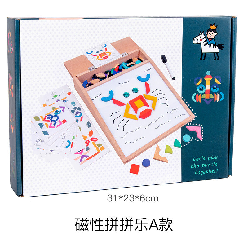 Magnetic Drawing Board & Puzzle Toy for Creative Play