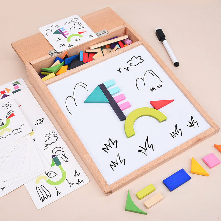 Magnetic Drawing Board & Puzzle Toy for Creative Play