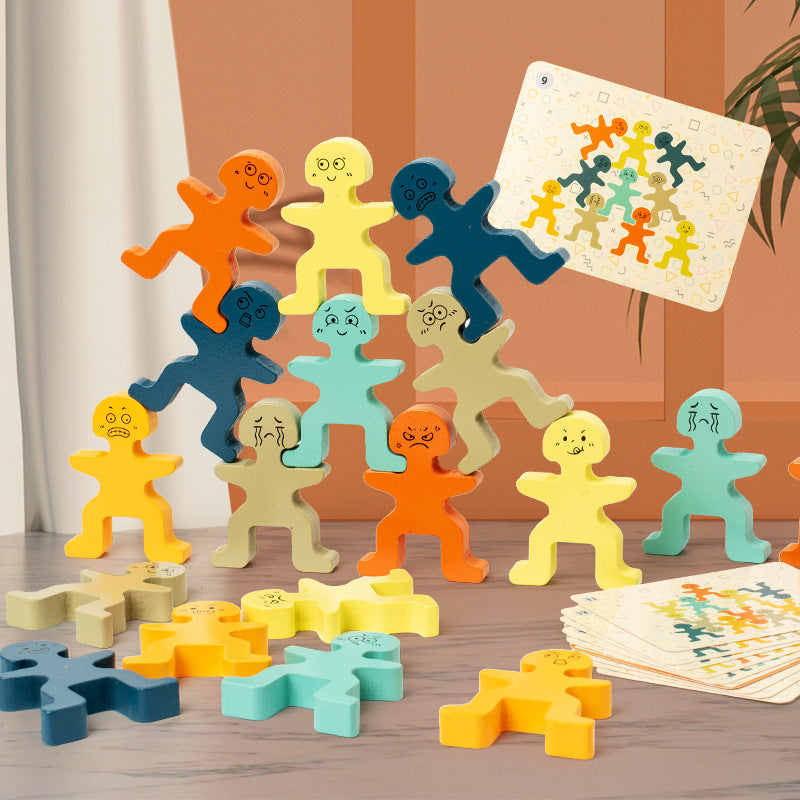 Wooden Balance Stacking Puzzle Toy for Early Learning