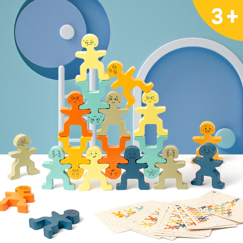 Wooden Balance Stacking Puzzle Toy for Early Learning