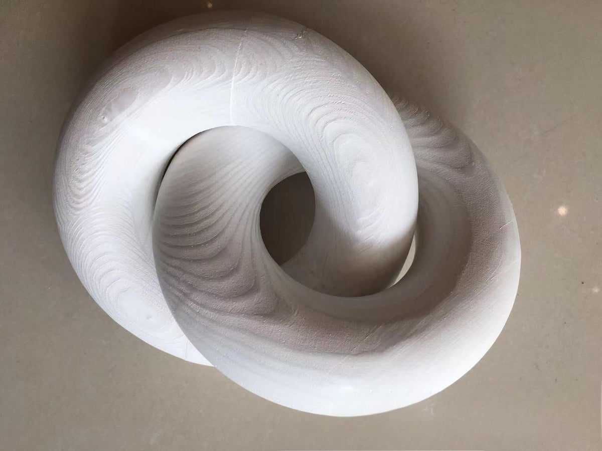 Interlocking Wooden Decor for Natural Sculptural Warmth