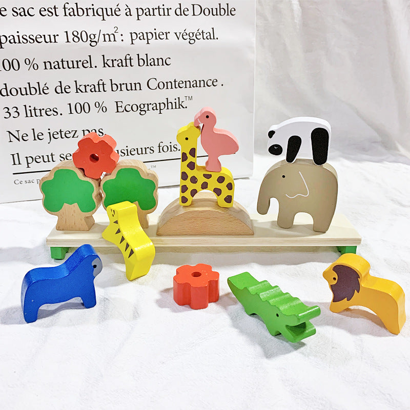 Wooden Animal Balance Toy for Screen-Free Playtime