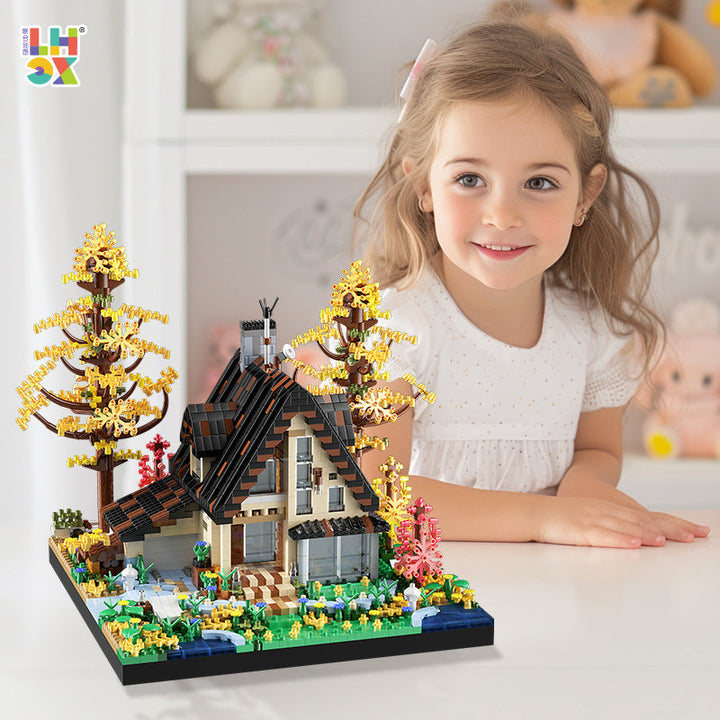 Miniature House Building Blocks for Screen-Free Fun