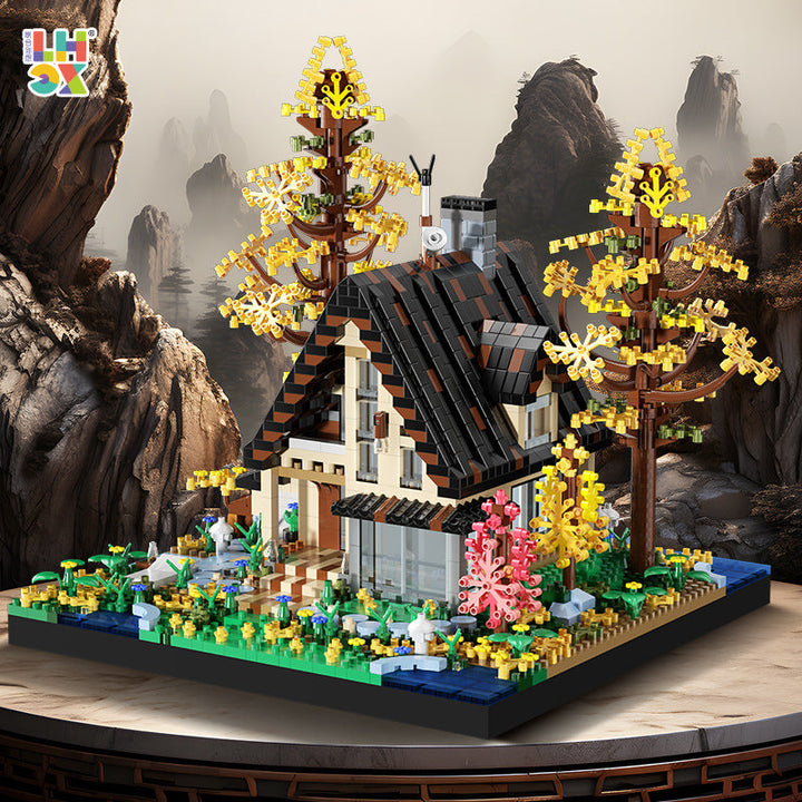 Miniature House Building Blocks for Screen-Free Fun