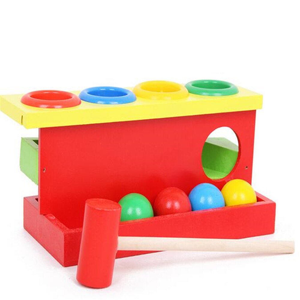 Wooden Color Matching Hammer Toy for Toddler Learning