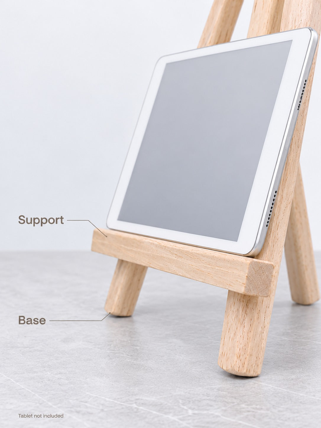 Wooden Mini Phone Stand Easel for Hands-Free Desk Viewing