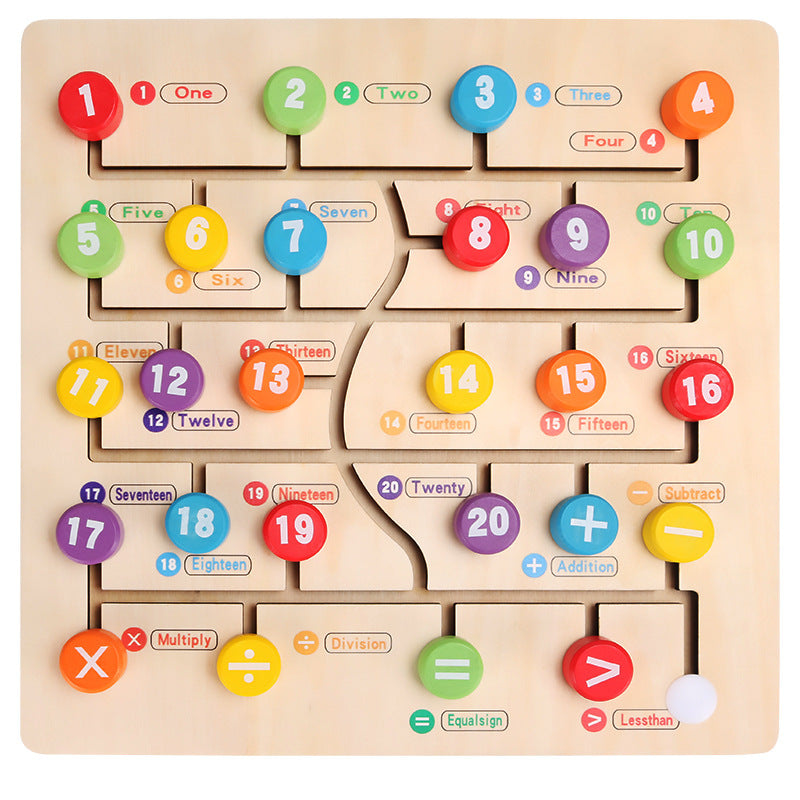 Wooden Letter Puzzle Maze for Screen-Free Learning