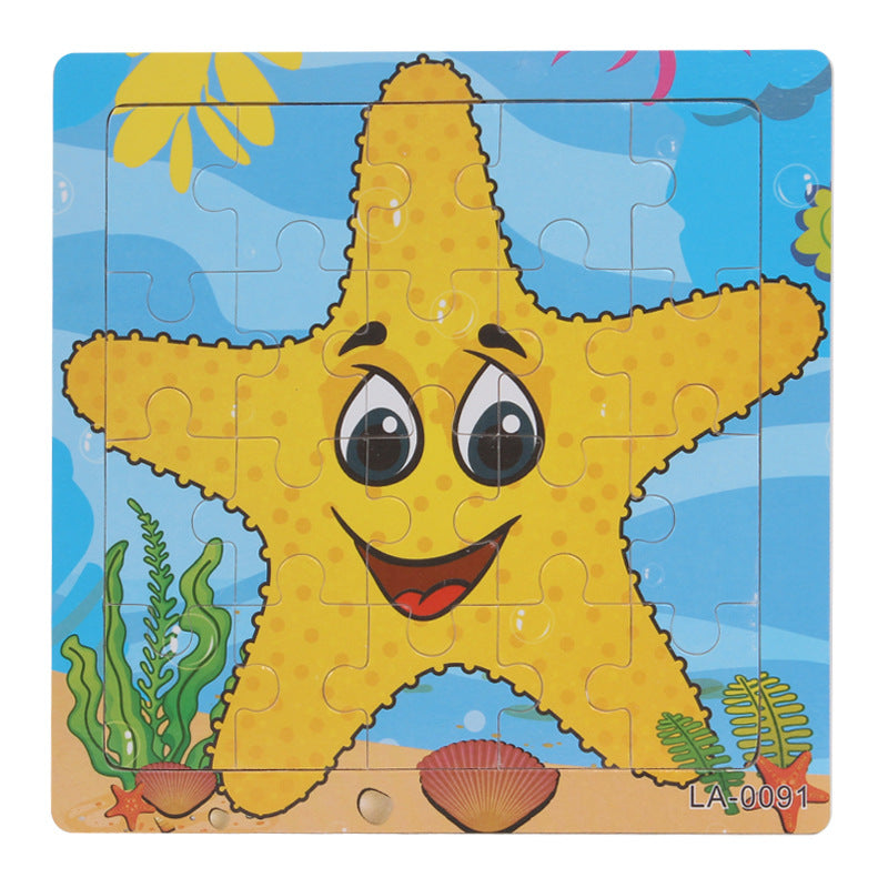 Wooden Animal Puzzles for Hands-On Early Learning
