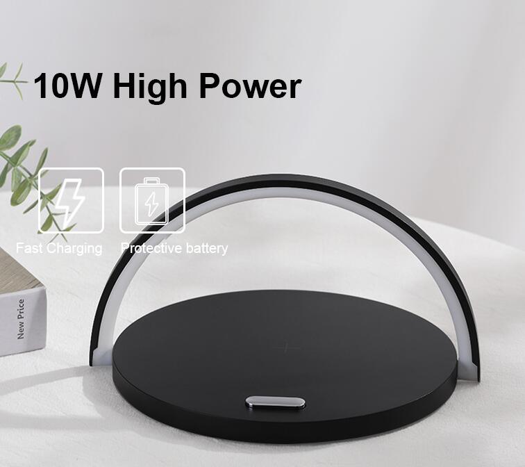 Qi Wireless Charging Night Light Lamp for Nightstand
