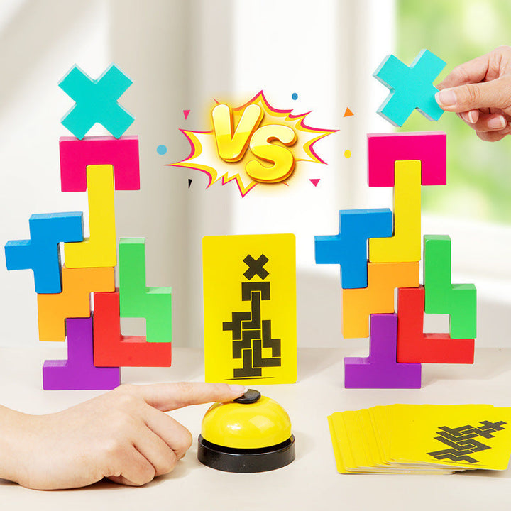 Wooden Building Blocks for Screen-Free Family Play