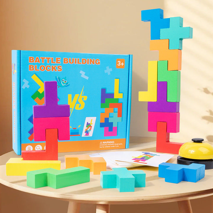 Wooden Building Blocks for Screen-Free Family Play