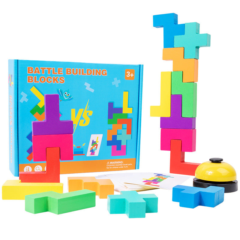 Wooden Building Blocks for Screen-Free Family Play