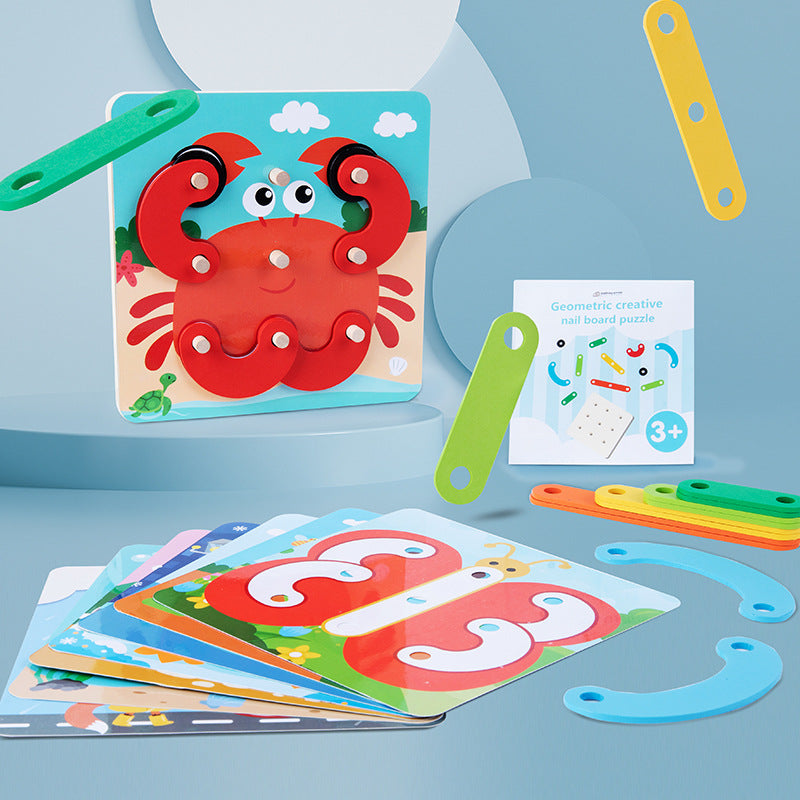 Wooden Puzzle Toy for Screen-Free Early Learning Play
