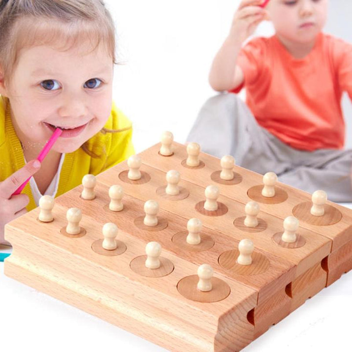 Montessori Cylinder Blocks for Fine-Motor Learning