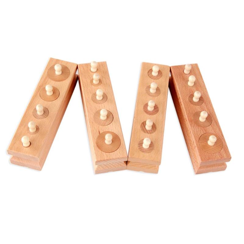 Montessori Cylinder Blocks for Fine-Motor Learning