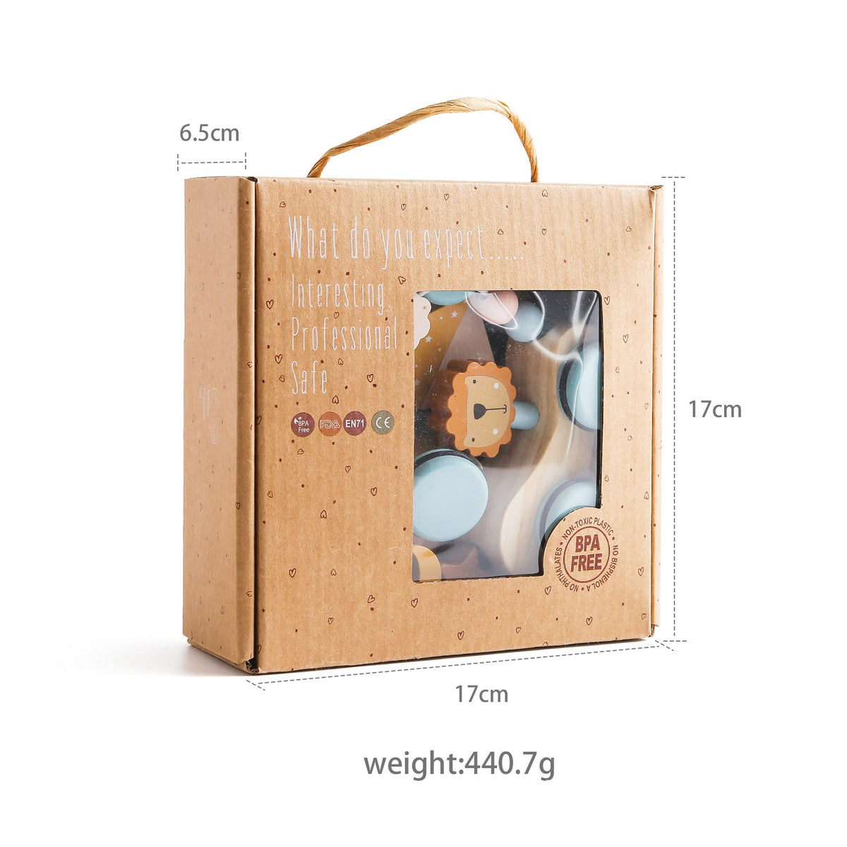 Wooden Pull-Along Train Toy for Screen-Free Learning