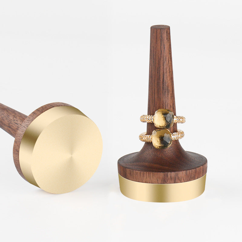 Wooden Ring Display Stand for Elegant Organization