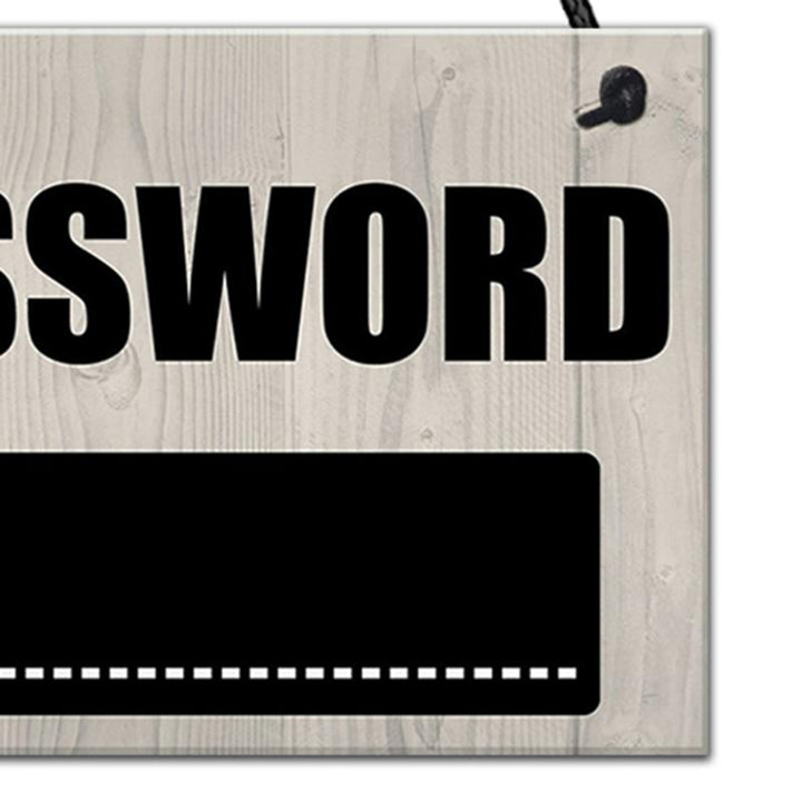 Wooden WiFi Password Sign for Easy Guest Access Decor