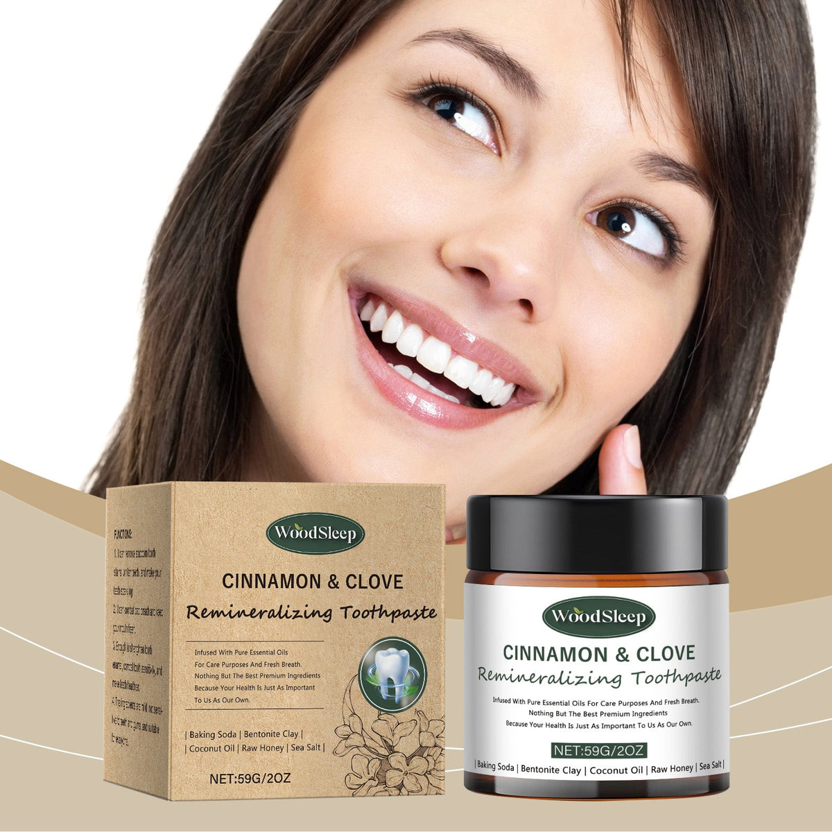 Bentonite Toothpaste for Gentle Whitening & Enamel Care