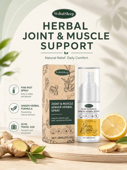 Ginger Joint Pain Relief Spray — Fast-Acting Herbal Mist