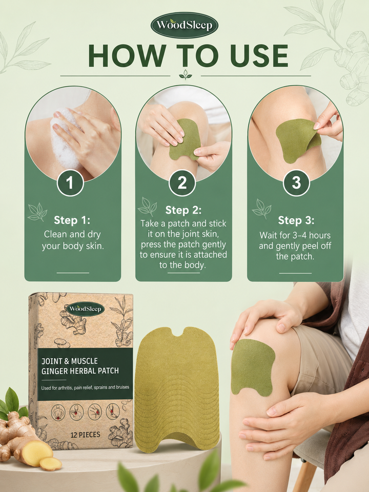 Ginger-Wormwood Joint Pain Patches — Natural Relief