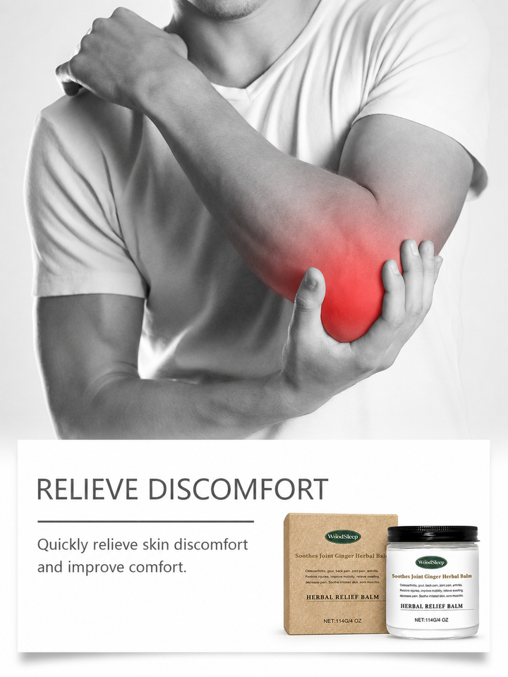 Herbal Joint Relief Balm — Soothing Ginger Cream for Pain