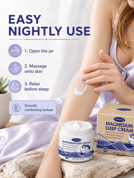 Magnesium Sleep Cream — Relax Muscles & Restore Skin Overnight