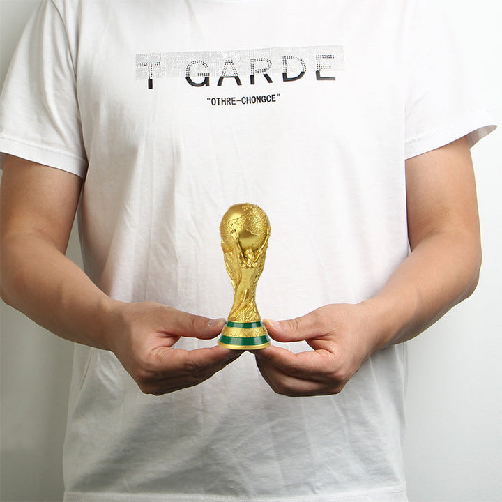 World Cup-Inspired Trophy Decor for Football Fans