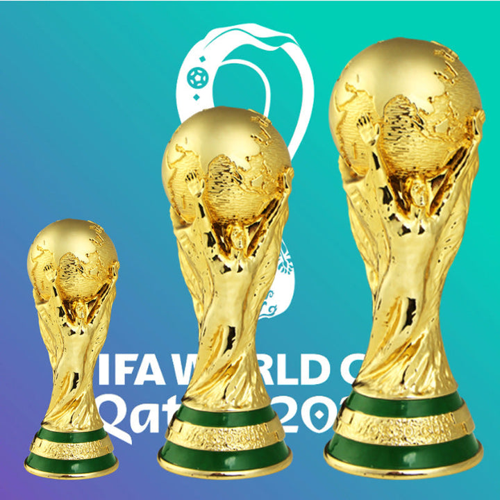 World Cup-Inspired Trophy Decor for Football Fans