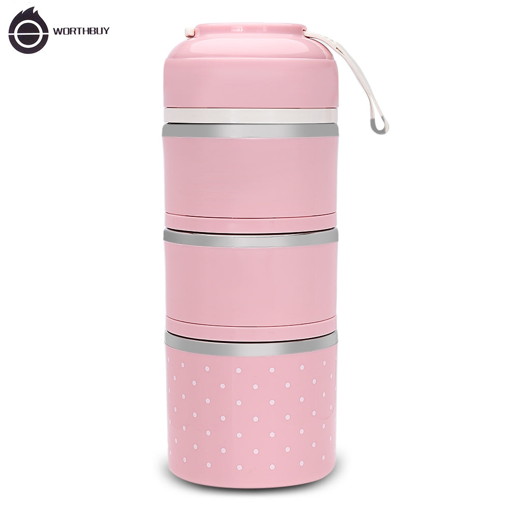 Leak-Proof Stackable Stainless Steel Lunch Box for Work
