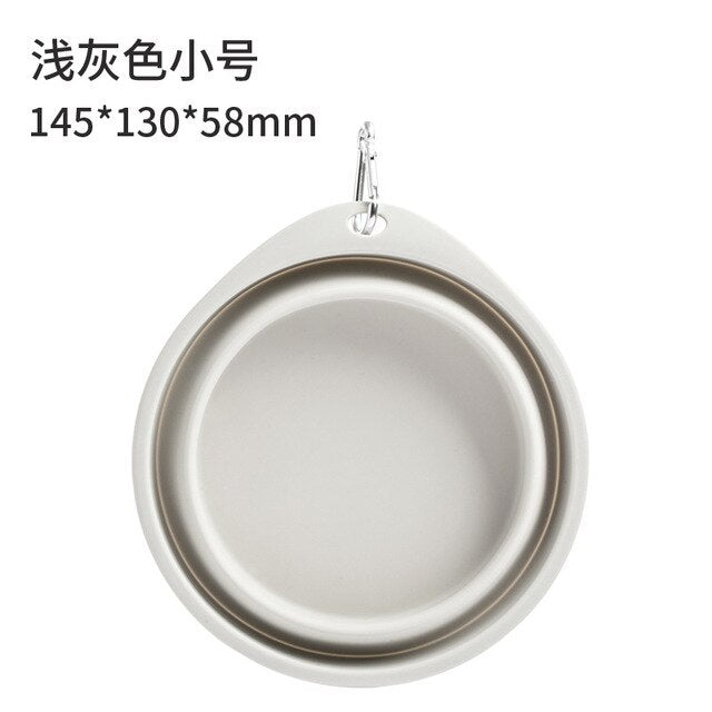 Foldable Silicone Pet Bowl for Travel & Hiking