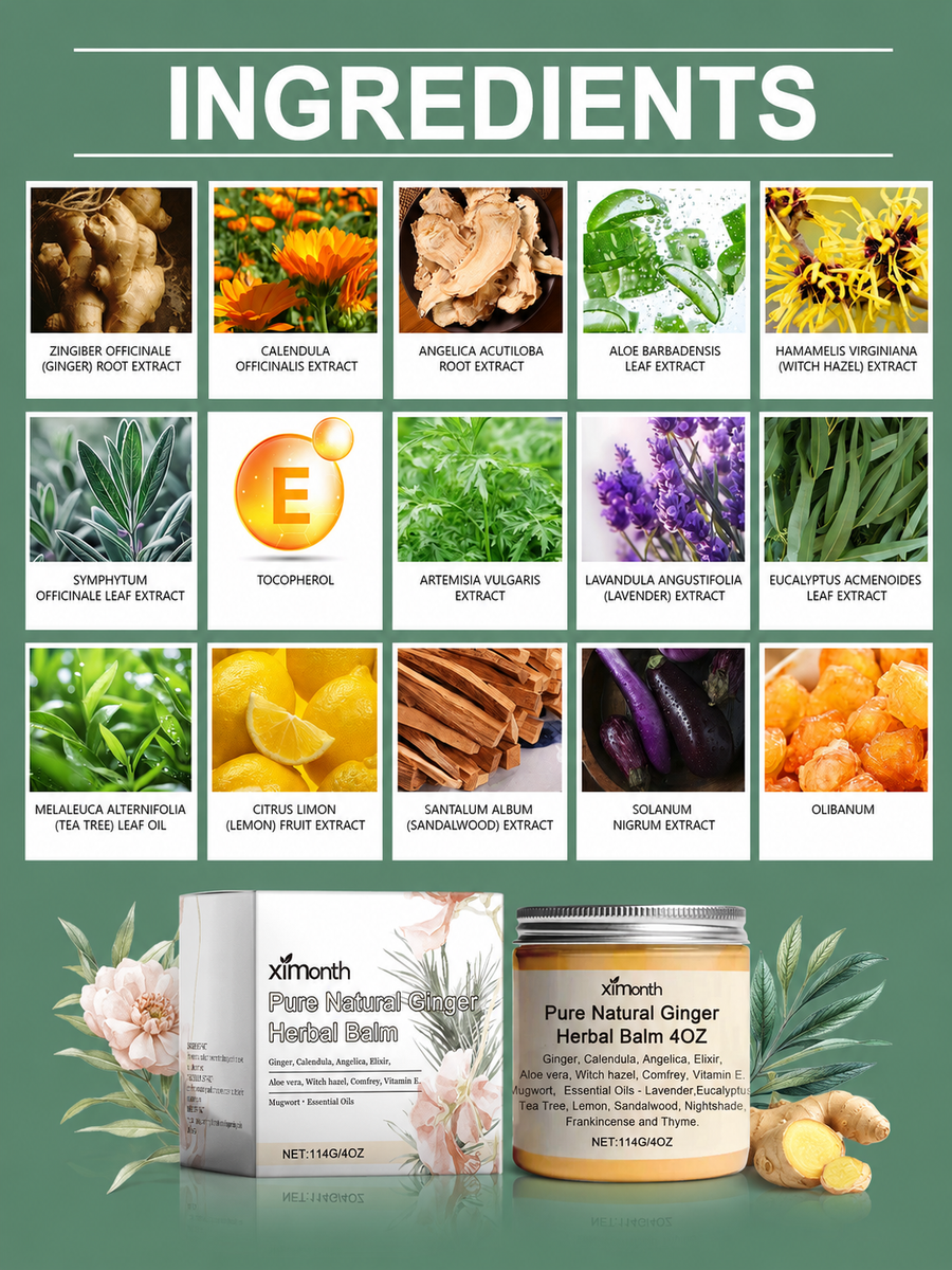 Ginger Massage Cream — Warming Relief for Joints & Body
