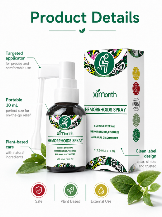 Herbal Perianal Spray — Soothing Relief & Repair | Ximonth