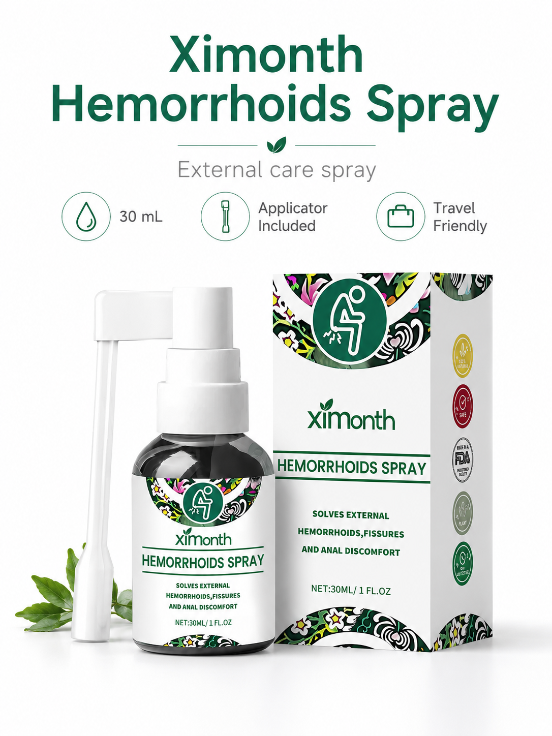 Herbal Perianal Spray — Soothing Relief & Repair | Ximonth