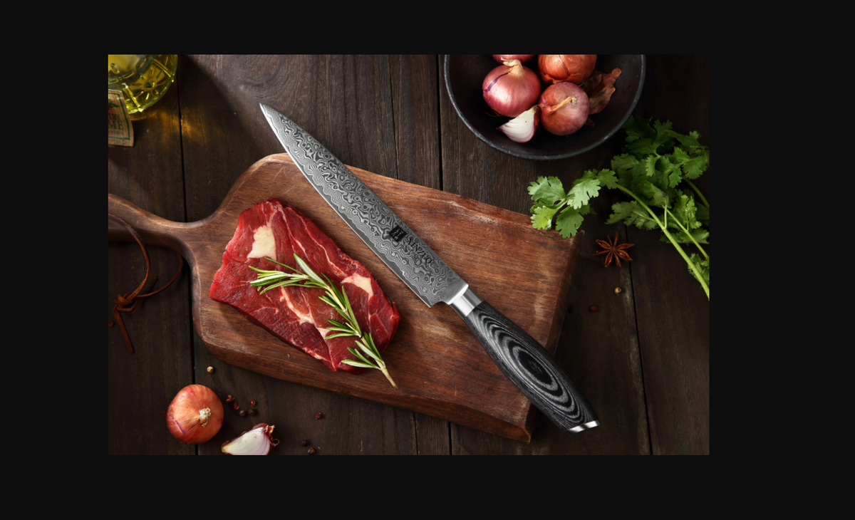 Damascus Kitchen Knife Set: 6-Piece Razor-Sharp Edge