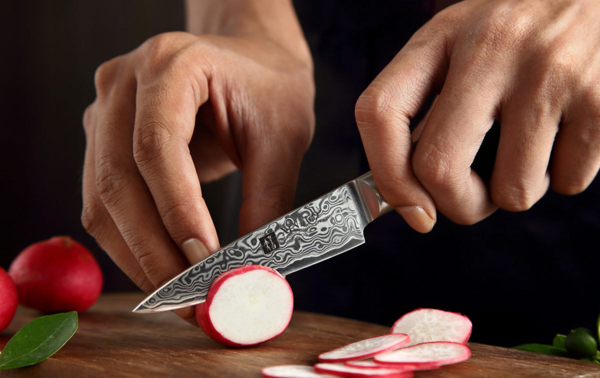 Damascus Kitchen Knife Set: 6-Piece Razor-Sharp Edge