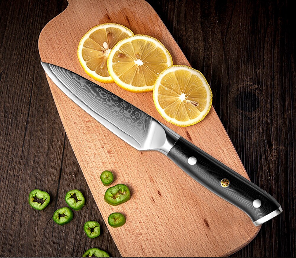 Damascus Chef Knife Set: 8-Piece VG10 Core Kitchen Set
